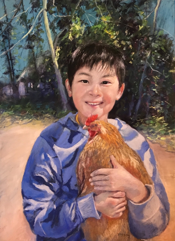 Chicken is my friend by artist yingying Chen